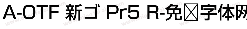 A-OTF 新ゴ Pr5 R字体转换